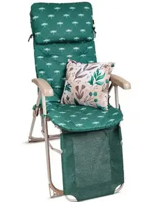 Кресло-шезлонг склад. с матрасом и подушкой