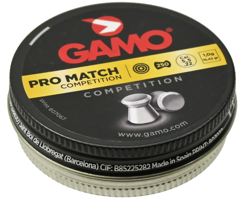 Пуля пн Gamo Match  5,5к (250шт.) 1.2гр.