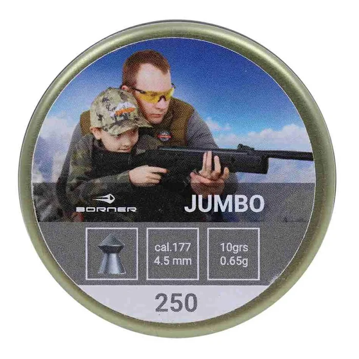 Пуля пн Borner Jumbo 4.5к (250шт.) 0.65гр.